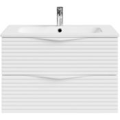 Тумба с раковиной Vod-ok Эйфория F7 80 белый матовый