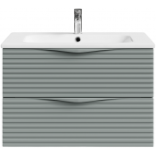 Тумба с раковиной Vod-ok Эйфория F7 80 мышино-серый