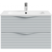 Тумба с раковиной Vod-ok Эйфория F7 80 серое окно