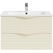 Тумба с раковиной Vod-ok Эйфория F7 80 светлая слоновая кость RAL 1015