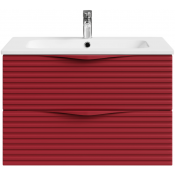 Тумба под раковину Vod-ok Эйфория F7 80 пурпурно-красный RAL 3004