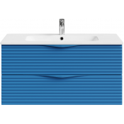 Тумба с раковиной Vod-ok Эйфория F7 100 капри синий