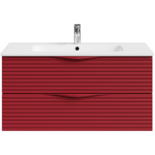 Тумба с раковиной Vod-ok Эйфория F7 100 пурпурно-красный RAL 3004