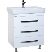 Тумба под раковину Bellezza Рокко 70 с 3 ящиками белая