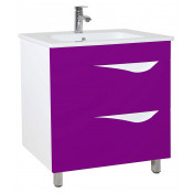 Тумба под раковину Bellezza Эйфория 80 с 2 ящиками фиолетовый