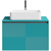 Тумба под раковину Vod-ok Соло 80 водная синь RAL 5021