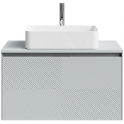 Тумба под раковину Vod-ok Соло 90 серое окно