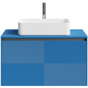 Тумба с раковиной Vod-ok Соло 90 капри синий