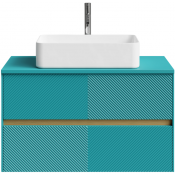 Тумба с раковиной Vod-ok Аурум 90 водная синь