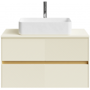 Тумба с раковиной Vod-ok Аурум 90 светлая слоновая кость