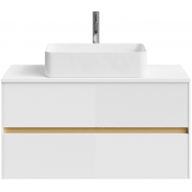 Тумба под раковину Vod-ok Аурум 100 белый матовый