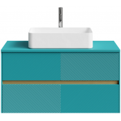 Тумба под раковину Vod-ok Аурум 100 водная синь RAL 5021