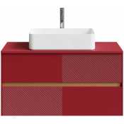 Тумба с раковиной Vod-ok Аурум 100 пурпурно-красный