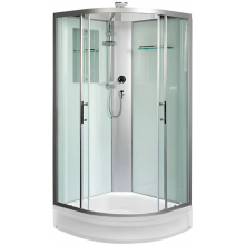 Душевая кабина WeltWasser Werra XL 1001 10000014048 100x100 хром/прозрачное