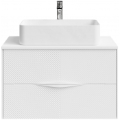 Тумба с раковиной Vod-ok Липс 80 белый матовый