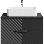 Тумба под раковину Vod-ok Липс 80 черный янтарь