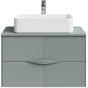 Тумба с раковиной Vod-ok Липс 80 мышино-серый