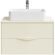 Тумба с раковиной Vod-ok Липс 80 светлая слоновая кость RAL 1015
