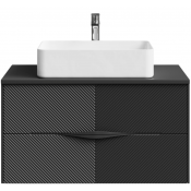 Тумба под раковину Vod-ok Липс 90 черный янтарь RAL 9005