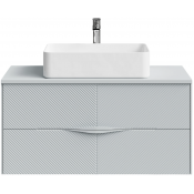 Тумба под раковину Vod-ok Липс 100 серое окно