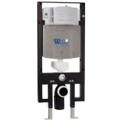 Инсталляция для подвесного унитаза Weltwasser WW Amberg 497 CR 10000008219 с кнопкой