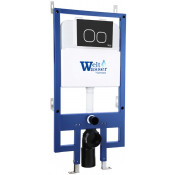 Инсталляция для подвесного унитаза Weltwasser WW Bamberg 545 BL 10000013446 с черной кнопкой
