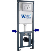 Инсталляция для подвесного унитаза Weltwasser Marberg 410 RD CR 10000008207 с клавишей смыва