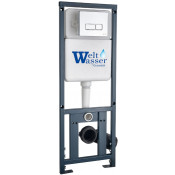 Инсталляция для подвесного унитаза Weltwasser Marberg 410 SE WT 10000011211 с белой клавишей смыва