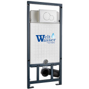 Инсталляция для подвесного унитаза Weltwasser Marberg 507 RD WT 10000011213 с белой клавишей смыва