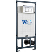 Инсталляция для подвесного унитаза Weltwasser Marberg 507 SE CR 10000008209 с черной клавишей смыва