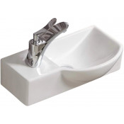 Раковина WeltWasser Aisbach 7940 GL-WT 10000008686 40x22 L белый глянец