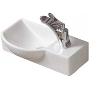 Раковина WeltWasser Aisbach 7940 GL-WT 10000008687 40x22 R белый глянец