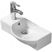 Раковина WeltWasser Aisbach 7950 GL-WT 10000008692 50.5x23.5 L белый глянец