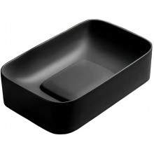 Раковина WeltWasser WW Elbach 78575-50 MT-BL 10000008701 50.5x38 черный матовый