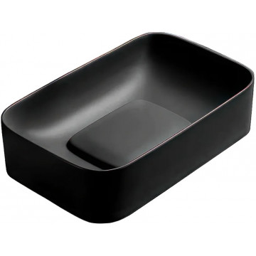Раковина WeltWasser WW Elbach 78575-50 MT-BL 10000008701 50.5x38 черный матовый