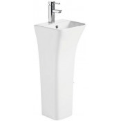 Раковина WeltWasser Leerbach 3434 GL-WT 10000013331 34x34 белый глянец