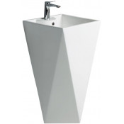 Раковина WeltWasser Leerbach 460 GL-WT 10000013335 46x46 белый глянец