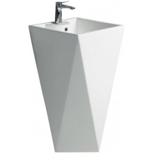 Раковина WeltWasser Leerbach 460 GL-WT 10000013335 46x46 белый глянец