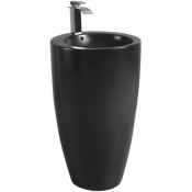 Раковина WeltWasser Leerbach 4949 MT-BL 10000013337 49x49 черный матовый