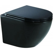 Подвесной унитаз WeltWasser Merzbach 041 XL MT-BL 10000008269 черный глянцевый