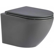 Подвесной унитаз WeltWasser Merzbach 043 XL MT-BL 10000013369 матовый черный
