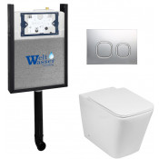 Приставной унитаз с бачком Weltwasser Amberg 404 / Gelbach 002 GL-WT / Amberg RD-CR 10000011781 белый глянец