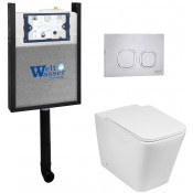 Приставной унитаз с бачком Weltwasser Amberg 404 / Gelbach 002 GL-WT / Amberg RD-MT CR 10000011780 белый глянец
