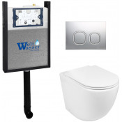 Приставной унитаз с бачком Weltwasser Amberg 404 / Merzbach 002 GL-WT / Amberg RD-CR 10000011791 белый глянец