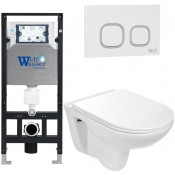 Подвесной унитаз с инсталляцией Weltwasser Amberg 506 / Baarbach 004 GL-WT / Amberg RD-WT 10000006770 белый глянец