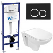 Подвесной унитаз с инсталляцией Bamberg 460 / Baarbach 004 GL-WT / Bamberg BL 10000010344 белый глянец