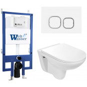 Подвесной унитаз с инсталляцией Bamberg 545 / Baarbach 004 GL-WT / Bamberg WT 10000010354 белый глянец