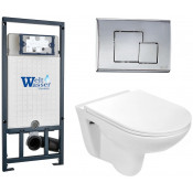 Подвесной унитаз с инсталляцией WeltWasser Marberg 507 / Baarbach 004 GL-WT / MAR 507 SE 10000006951 белый глянец