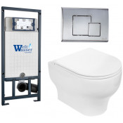 Подвесной унитаз с инсталляцией WeltWasser Marberg 507 / Erlenbach 004 GL-WT / MAR 507 SE 10000006953 белый глянец