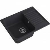 Мойка композитная MARONI PIXEL MA-618PI (618х477), чёрный, с крылом 471655